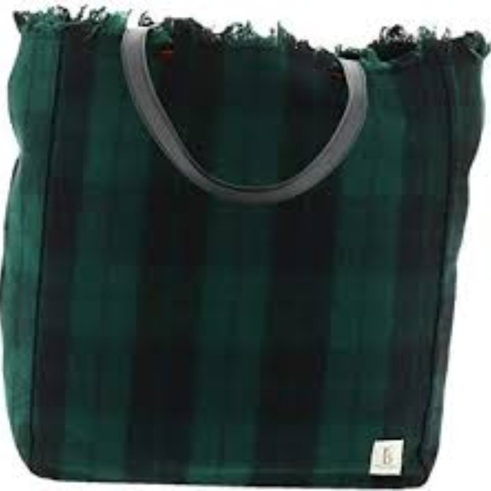 Ellen DeGeneres Green Tartan Oax Tote - Picture 2 of 14